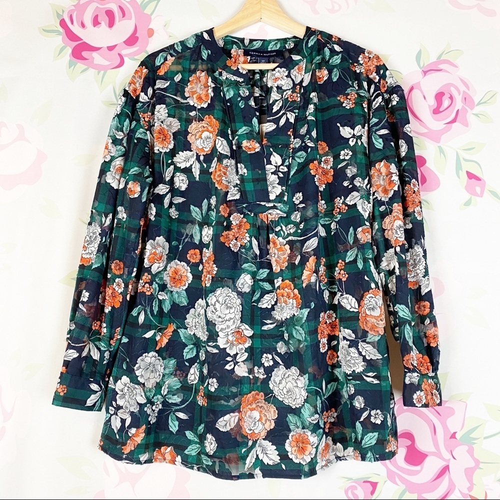 NEW Tommy Hilfiger Urban Folklore Floral Blouse S